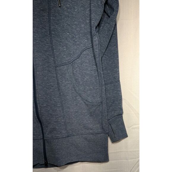 Athleta Women's CYA Strength Hoodie 2 Sz Large Navy Heather Space Dye #721862 - Picture 5 of 9